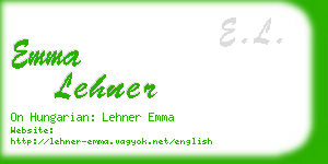 emma lehner business card